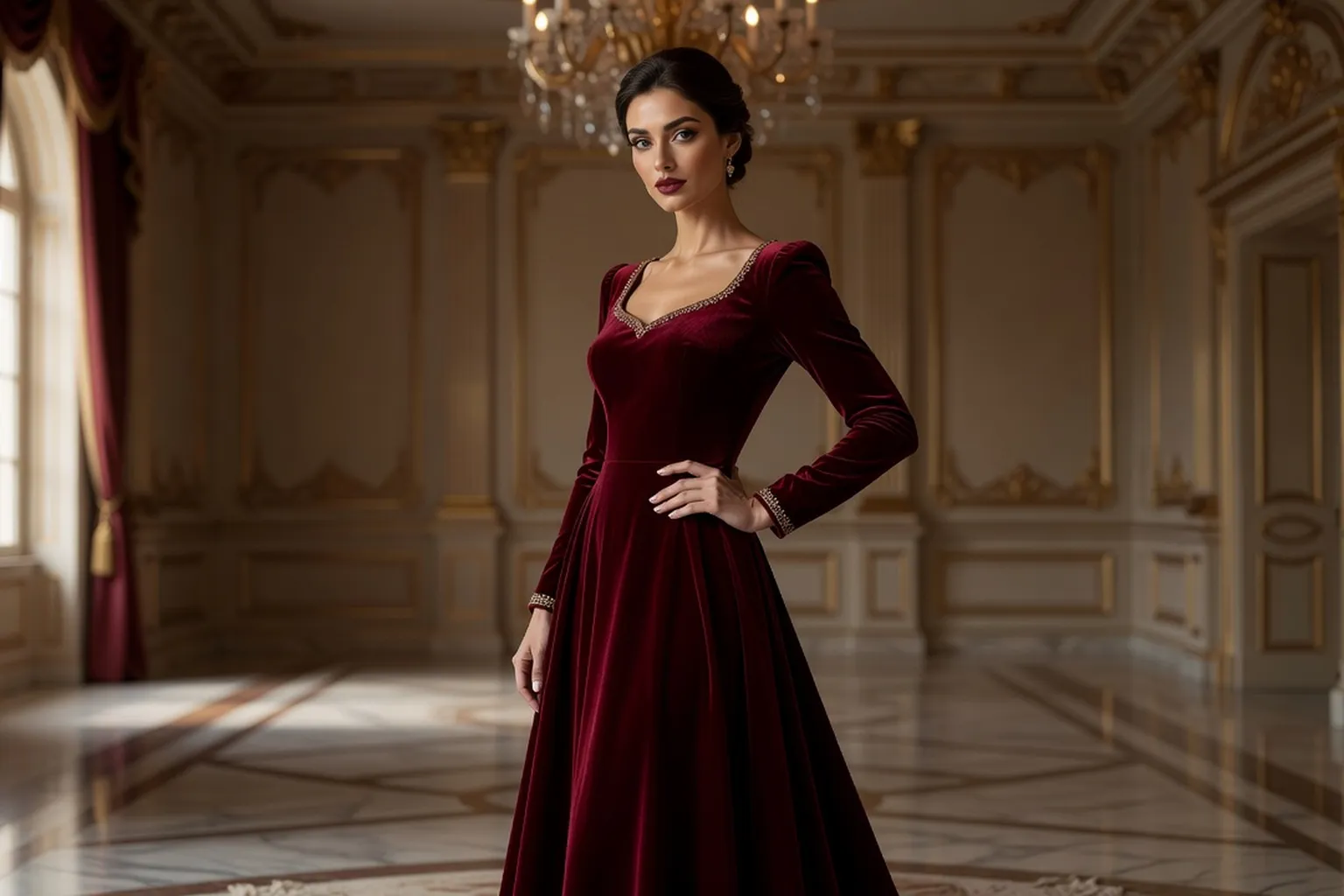 Femme elegante, ambiance raffinee et seduction