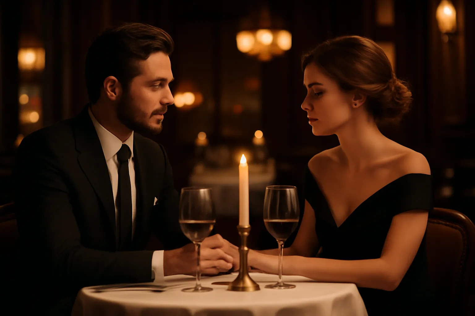 Rendez-vous elegant en soiree